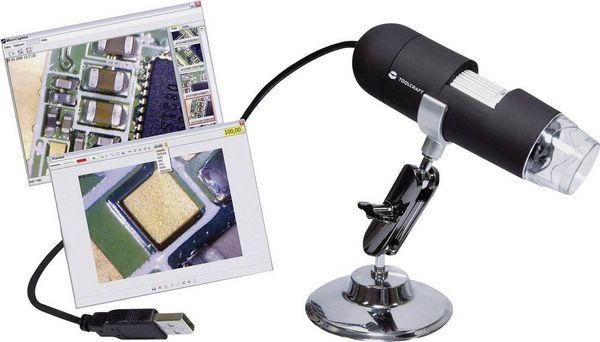 Produktbild: TOOLCRAFT USB Mikroskop 2 Megapixel Digitale Vergr&ouml;&szlig;erung (max.): 200 x