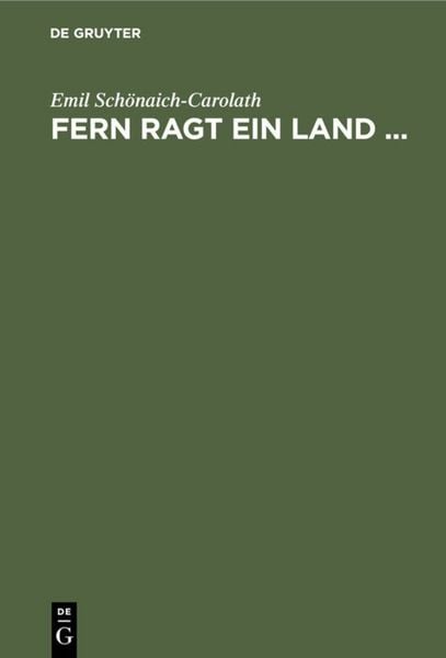 Produktbild: Fern ragt ein Land ...