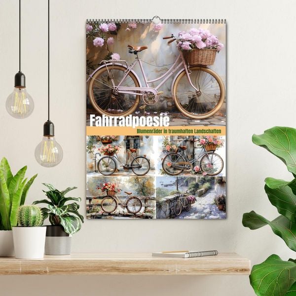 Produktbild: Fahrradpoesie (Wandkalender 2026 DIN A2 hoch), CALVENDO Monatskalender