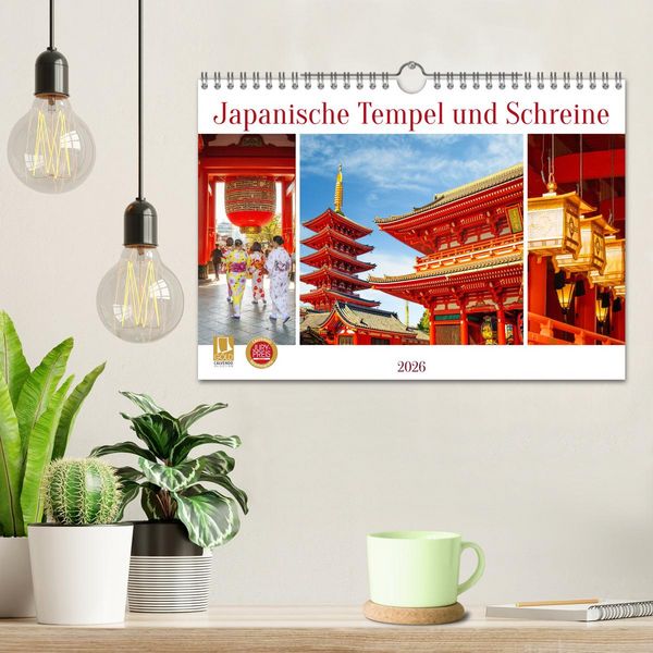 Produktbild: Japanische Tempel und Schreine (Wandkalender 2026 DIN A4 quer), CALVENDO Monatskalender