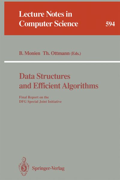 Produktbild: Data Structures and Efficient Algorithms