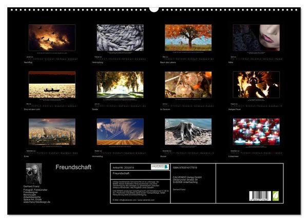 Produktbild: Freundschaft (Wandkalender 2026 DIN A2 quer), CALVENDO Monatskalender