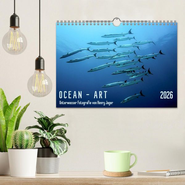Produktbild: OCEAN - ART (Wandkalender 2026 DIN A4 quer), CALVENDO Monatskalender