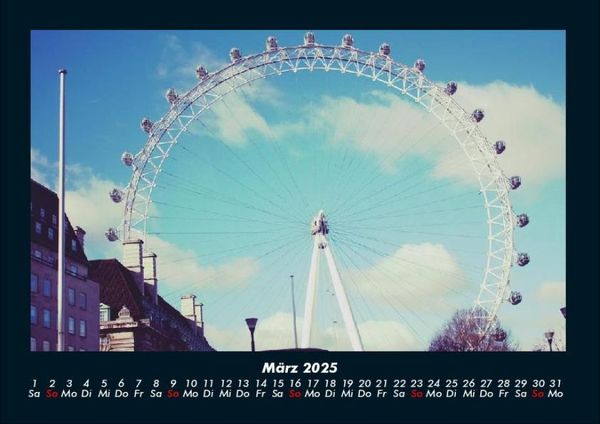 Produktbild: Londons sch&ouml;nste Seiten 2025 Fotokalender DIN A4