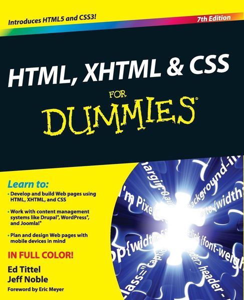 Produktbild: HTML, XHTML and CSS For Dummies