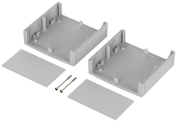 Produktbild: Bopla UNIMAS U 110 26110000 Elektronikgeh&auml;use 110 x 107 x 60 Polystyrol (EPS) Lichtgrau (RAL 7035) 1 St.