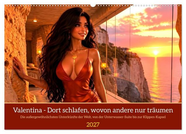 Produktbild: Valentina - Dort schlafen, wovon andere nur tr&auml;umen (Wandkalender 2027 DIN A2 quer), CALVENDO Monatskalender