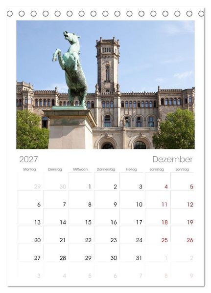 Produktbild: Tischplaner 2027 - Hannover - Momente einer Reise (A5 Tischkalender zum Aufstellen) CALVENDO
