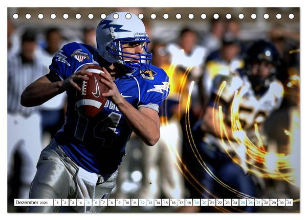Produktbild: HEROES - American Football (Tischkalender 2026 DIN A5 quer), CALVENDO Monatskalender