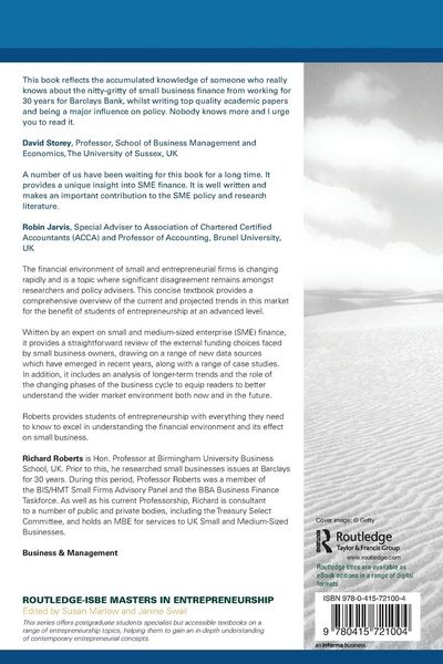 Produktbild: Finance for Small and Entrepreneurial Business