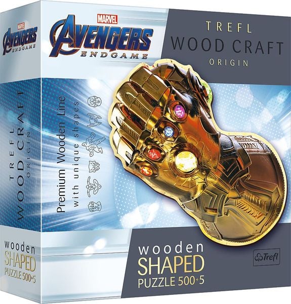 Produktbild: Holz Puzzle Sonderform 500 + 5 - Avengers