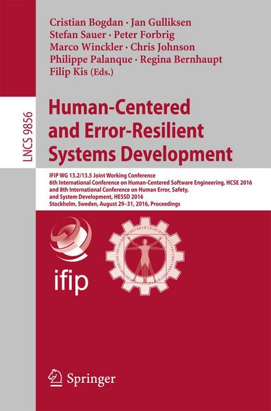 Produktbild: Human-Centered and Error-Resilient Systems Development