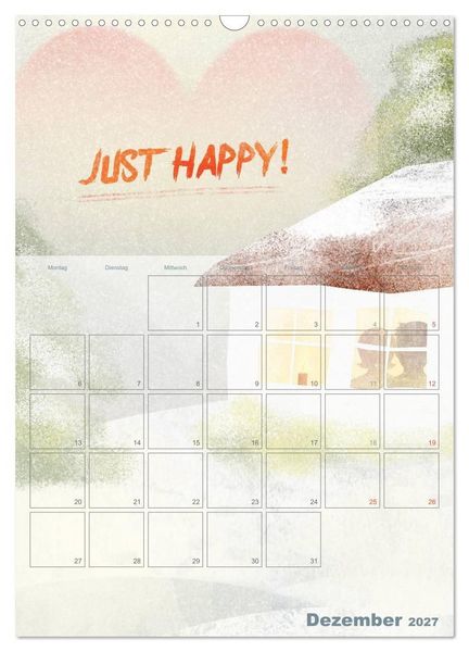 Produktbild: Liebe macht gl&uuml;cklich (Wandkalender 2027 DIN A3 hoch), CALVENDO Monatskalender