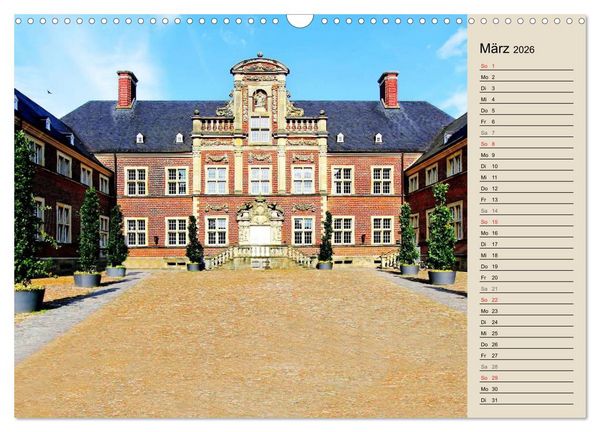 Produktbild: Burgen und Schl&ouml;sser im M&uuml;nsterland (Wandkalender 2026 DIN A3 quer), CALVENDO Monatskalender