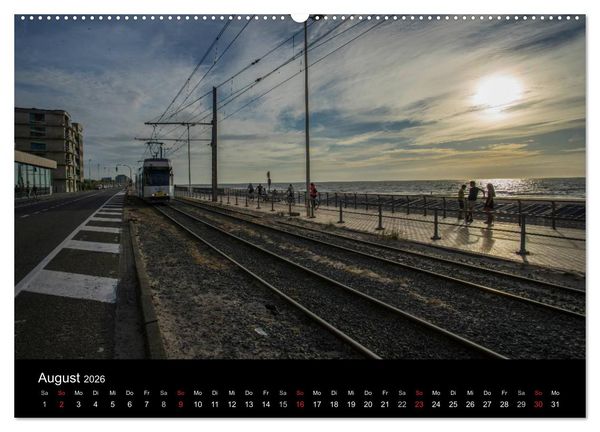 Produktbild: Kusttram Belgien (Wandkalender 2026 DIN A2 quer), CALVENDO Monatskalender