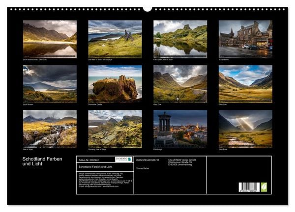 Produktbild: Schottland Farben und Licht (Wandkalender 2026 DIN A2 quer), CALVENDO Monatskalender