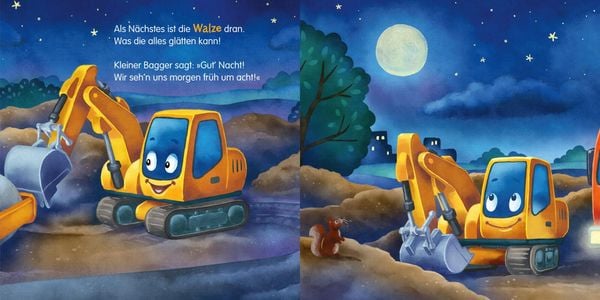 Produktbild: Baby Pixi (unkaputtbar) 138: Mein Baby-Pixi-Buggybuch: Gute Nacht, kleiner Bagger!