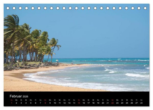 Produktbild: Trauminsel Puerto Rico (Tischkalender 2026 DIN A5 quer), CALVENDO Monatskalender