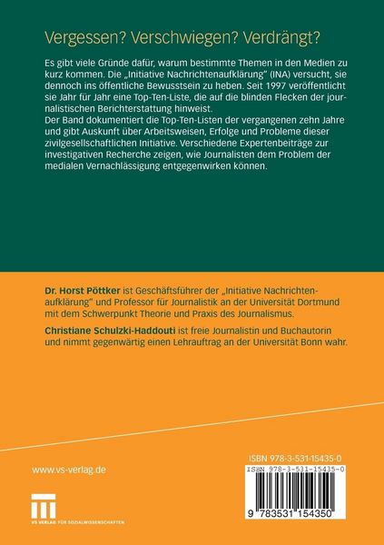 Produktbild: Vergessen? Verschwiegen? Verdr&auml;ngt?