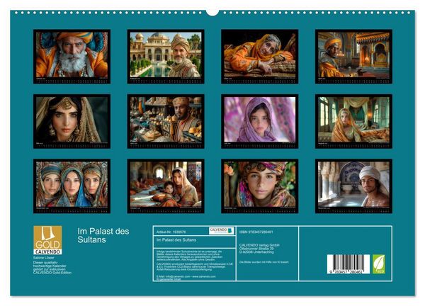 Produktbild: Im Palast des Sultans (hochwertiger Premium Wandkalender 2026 DIN A2 quer), Kunstdruck in Hochglanz