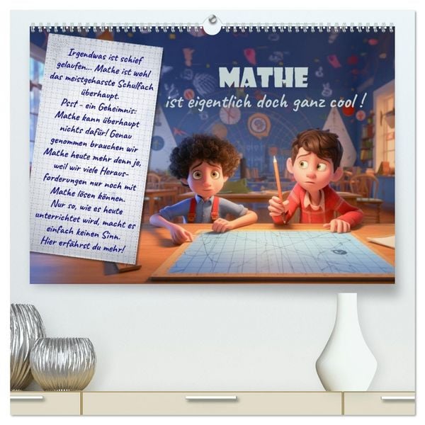 Produktbild: Mathe ist eigentlich doch ganz cool! (hochwertiger Premium Wandkalender 2026 DIN A2 quer), Kunstdruck in Hochglanz