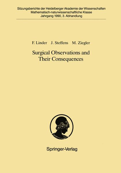 Produktbild: Surgical Observations and Their Consequences