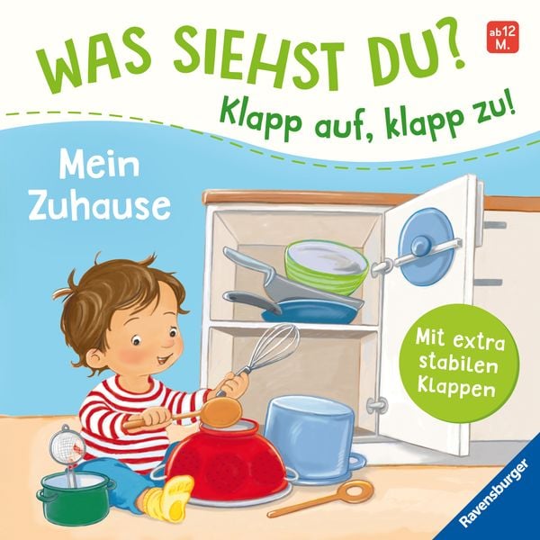 Was siehst du? Klapp auf, klapp zu! Mein Zuhause, Gebundene Ausgabe von Sandra Grimm, Ravensburger Verlag GmbH