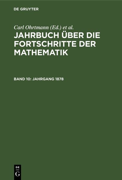 Produktbild: Jahrgang 1878