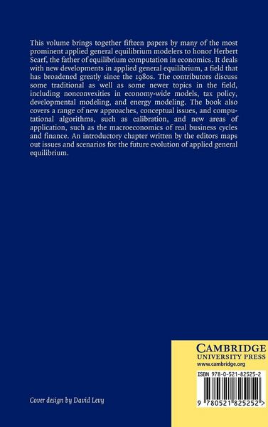 Produktbild: Frontiers in Applied General Equilibrium Modeling