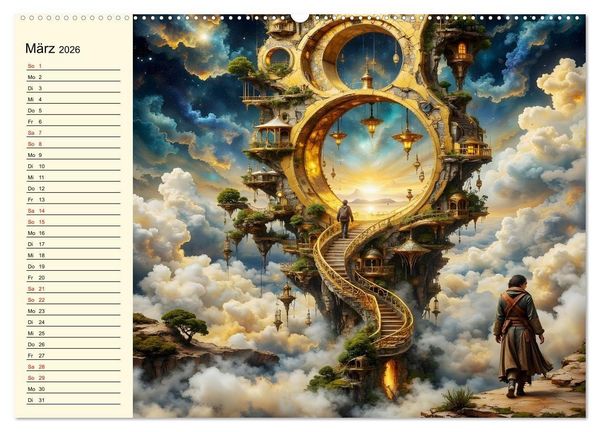Produktbild: Flucht ins Wunder (Wandkalender 2026 DIN A2 quer), CALVENDO Monatskalender