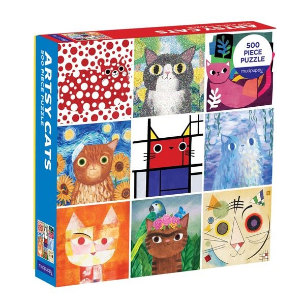 Produktbild: Artsy Cats 500 Piece Family Puzzle