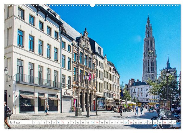 Produktbild: Antwerpen - sehen und erleben (Wandkalender 2026 DIN A2 quer), CALVENDO Monatskalender