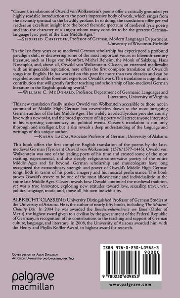 Produktbild: The Poems of Oswald Von Wolkenstein