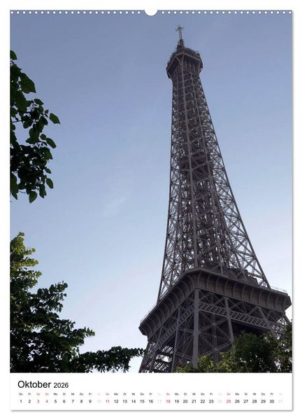 Produktbild: Unterwegs in Paris (Wandkalender 2026 DIN A2 hoch), CALVENDO Monatskalender