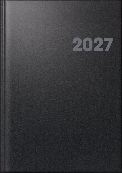 Produktbild: BRUNNEN 1076361907 Buchkalender Mod. 763 2027 A4, Kunststoff, vulkanschwarz