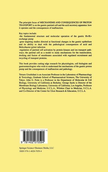 Produktbild: Mechanisms and Consequences of Proton Transport