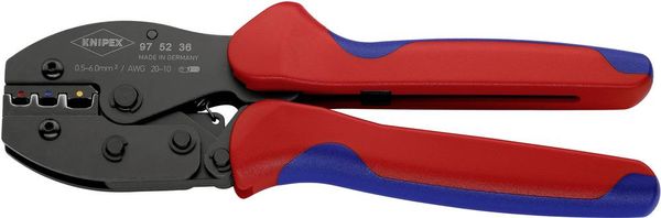 Knipex PreciForce® 97 52 36 Crimpzange 1 Stück Isolierte Kabelschuhe + Steckverbinder/Stoßverbinder