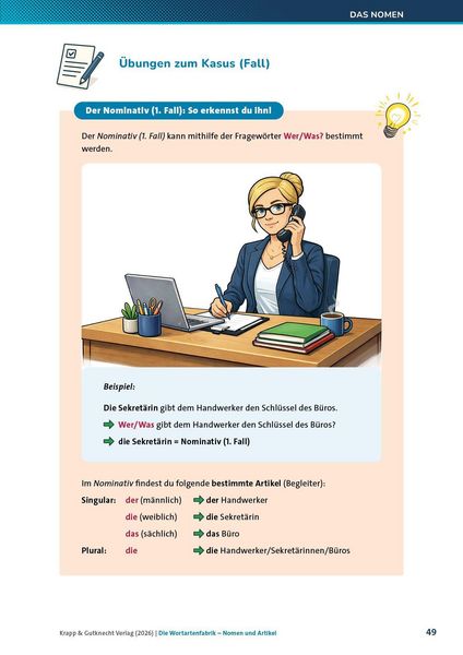 Produktbild: Die Wortartenfabrik &ndash; Nomen und Artikel &ndash; Lehrerheft