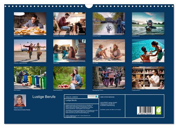 Produktbild: Lustige Berufe (Wandkalender 2026 DIN A3 quer), CALVENDO Monatskalender