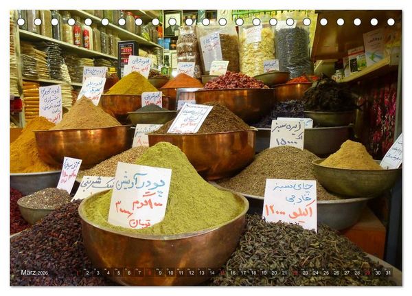 Produktbild: Iran - Eine Bilder-Reise (Tischkalender 2026 DIN A5 quer), CALVENDO Monatskalender