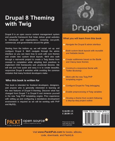 Produktbild: Drupal 8 Theming with Twig