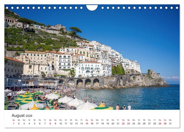 Produktbild: Malerische Amalfik&uuml;ste (Wandkalender 2026 DIN A4 quer), CALVENDO Monatskalender