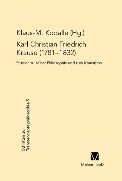 Produktbild: Karl Christian Friedrich Krause (1781-1832)