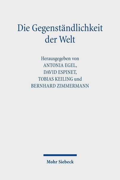 Produktbild: Die Gegenst&auml;ndlichkeit der Welt
