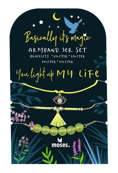 Produktbild: Basically it's magic Armbänder 3er Set Gelb