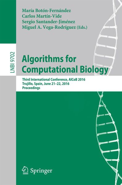 Produktbild: Algorithms for Computational Biology