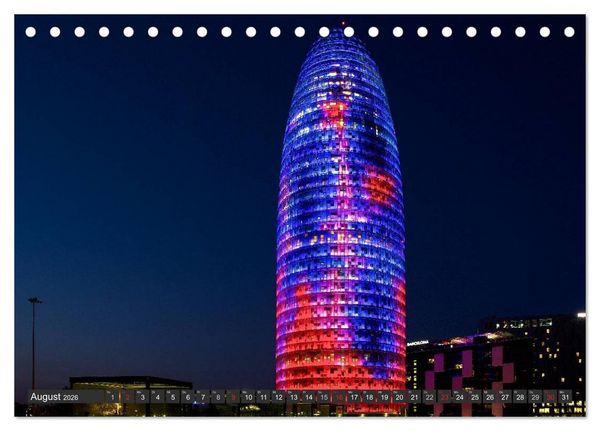 Produktbild: Metropole Barcelona (Tischkalender 2026 DIN A5 quer), CALVENDO Monatskalender