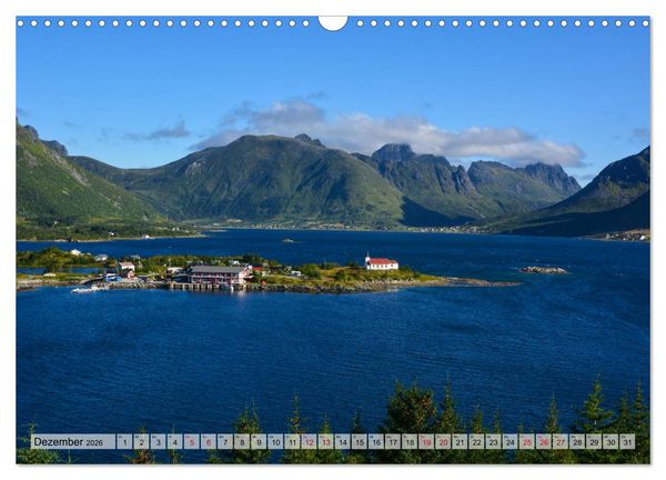 Produktbild: Lofoten - Die spektakul&auml;re Inselgruppe in Norwegen (Wandkalender 2026 DIN A3 quer), CALVENDO Monatskalender