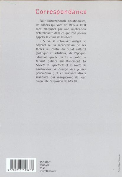 Produktbild: Correspondance T.3 ; Janvier 1965 - Decembre 1968