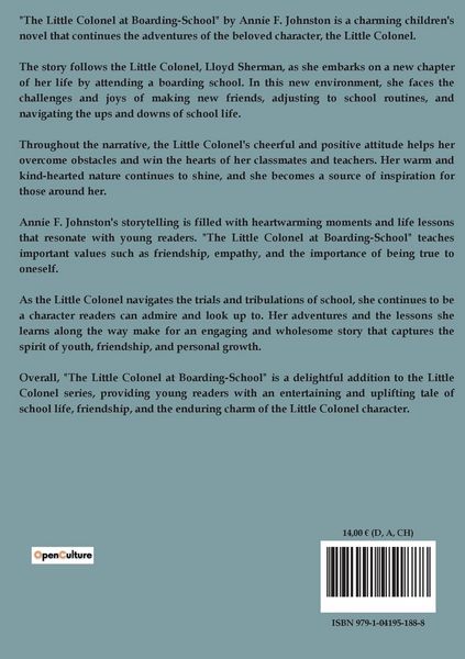 Produktbild: The Little Colonel At Boarding-School